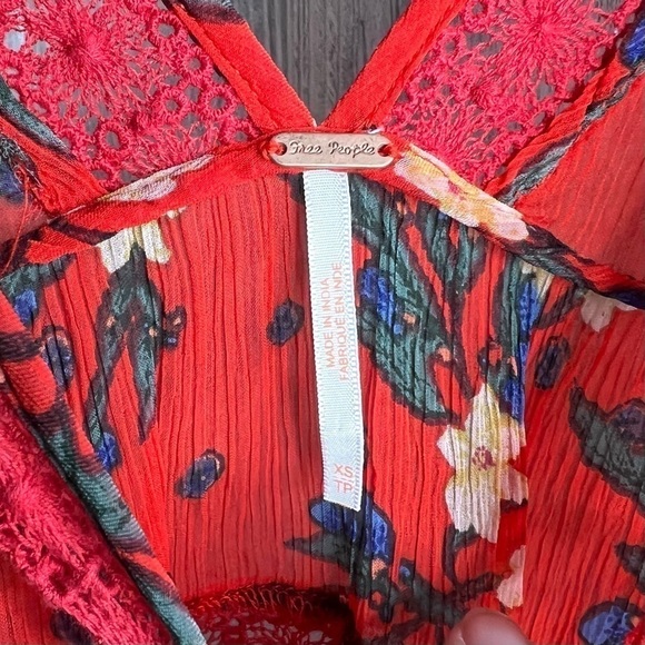 Free People Bright Lights Floral Boho Top - Picture 4 of 7